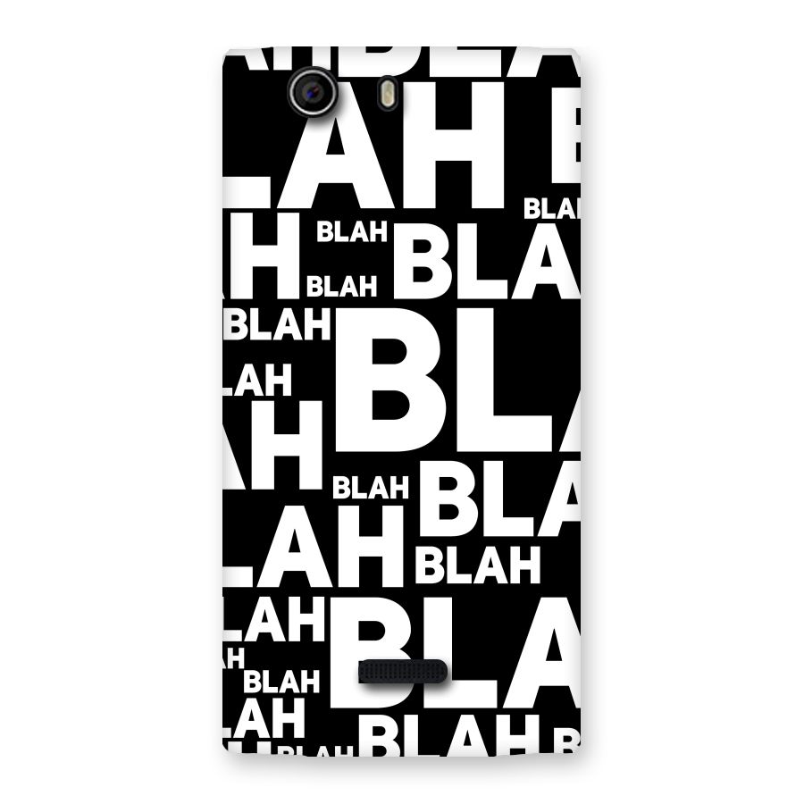 Blah Blah Pattern Back Case for Canvas Nitro 2 E311