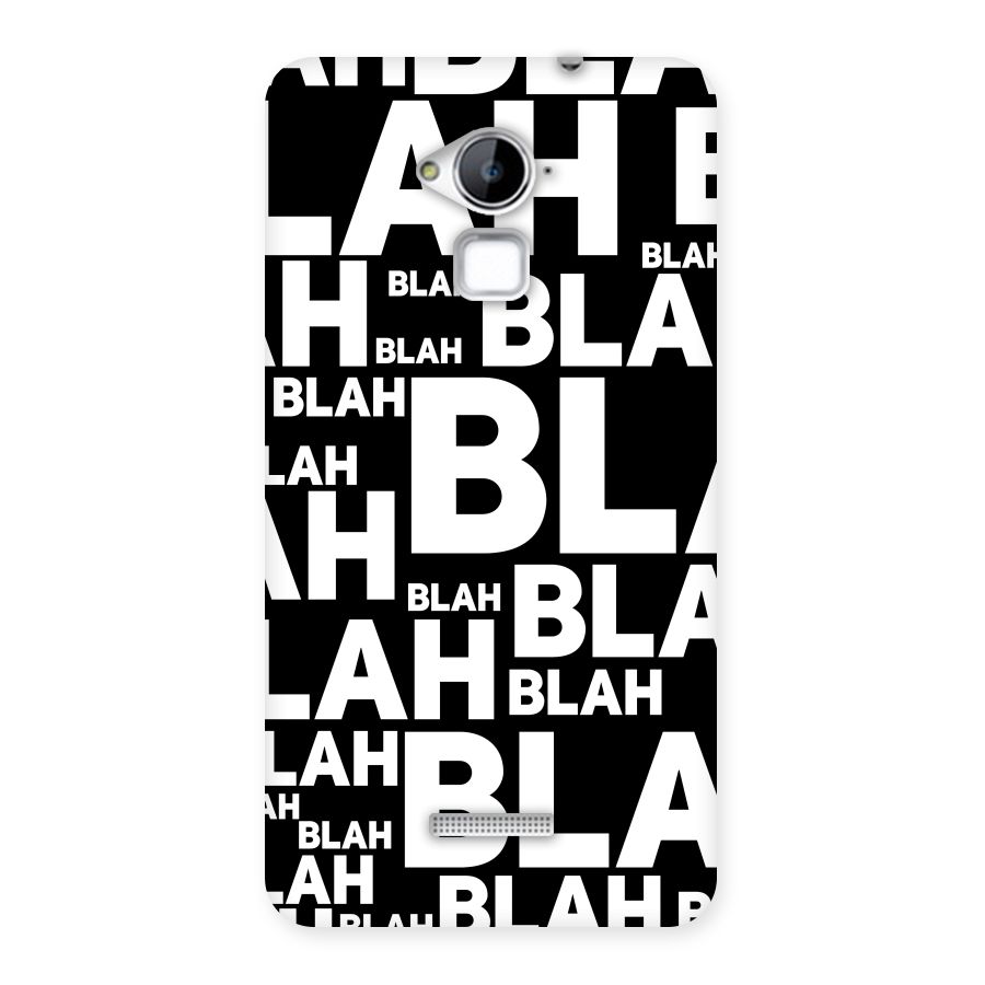 Blah Blah Pattern Back Case for Coolpad Note 3