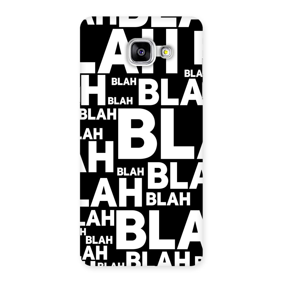Blah Blah Pattern Back Case for Galaxy A5 2016