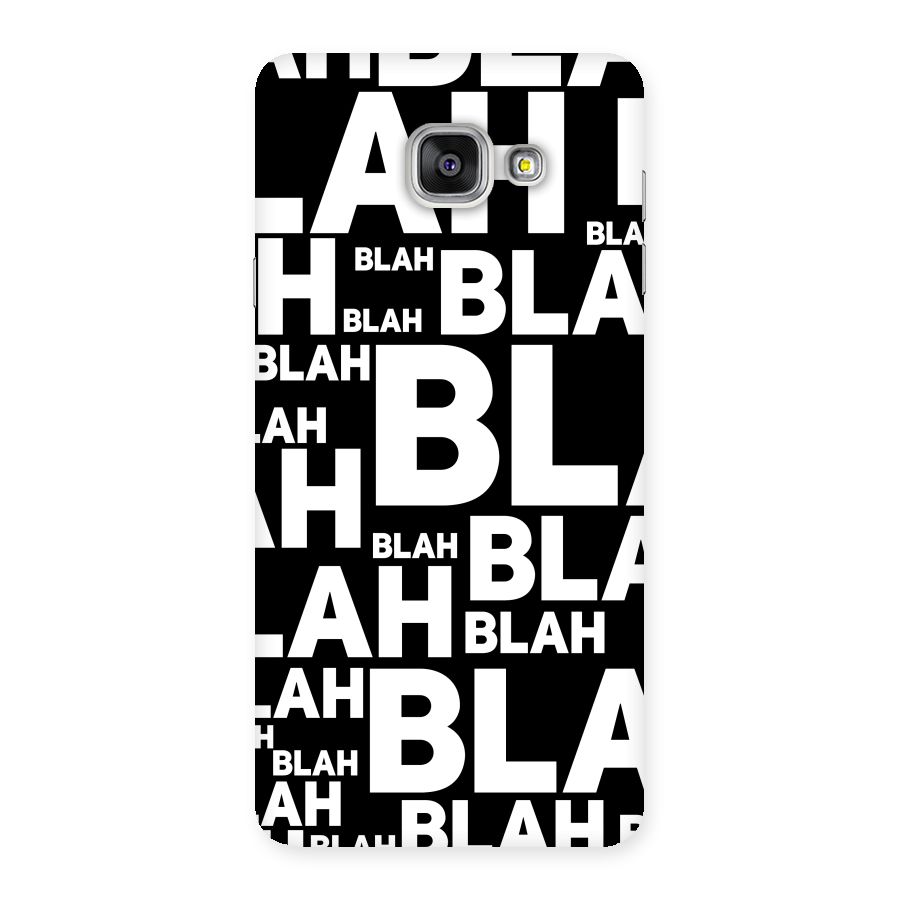 Blah Blah Pattern Back Case for Galaxy A7 2016