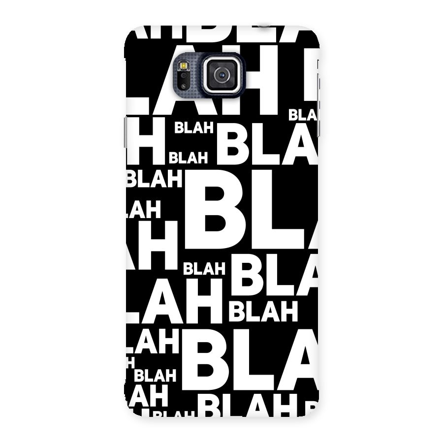 Blah Blah Pattern Back Case for Galaxy Alpha