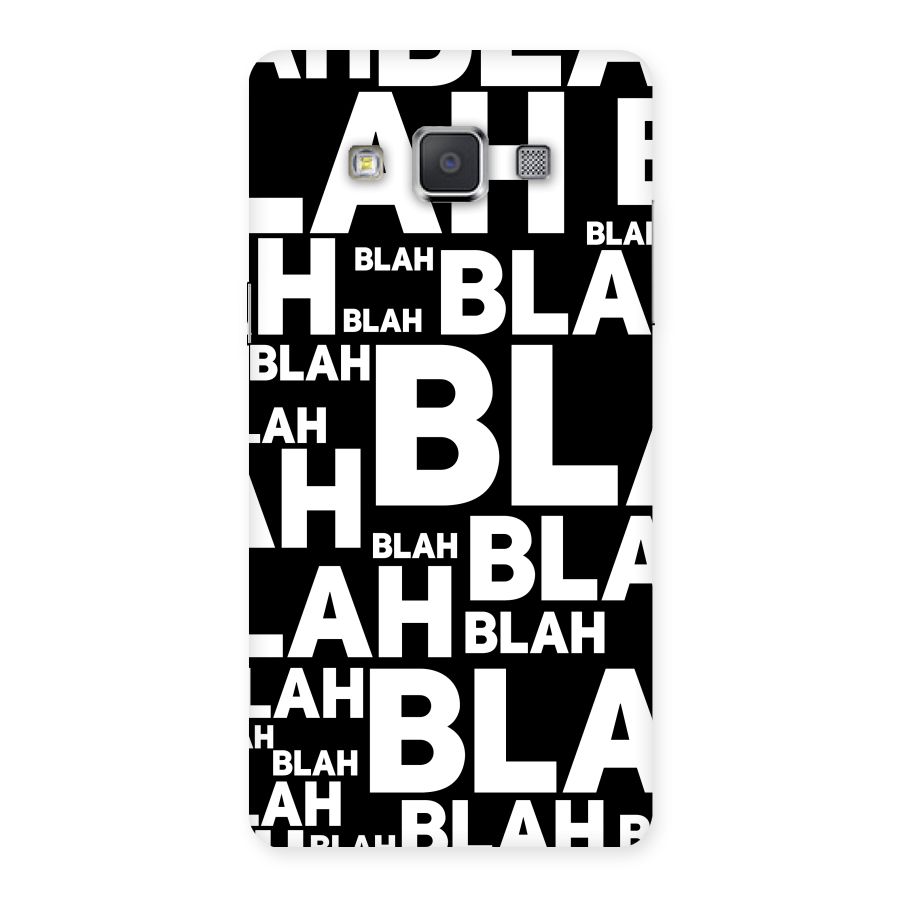 Blah Blah Pattern Back Case for Galaxy Grand 3