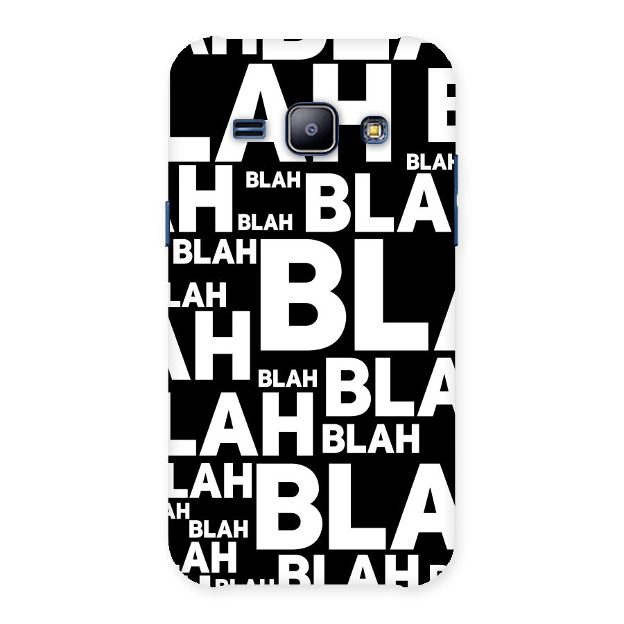 Blah Blah Pattern Back Case for Galaxy J1