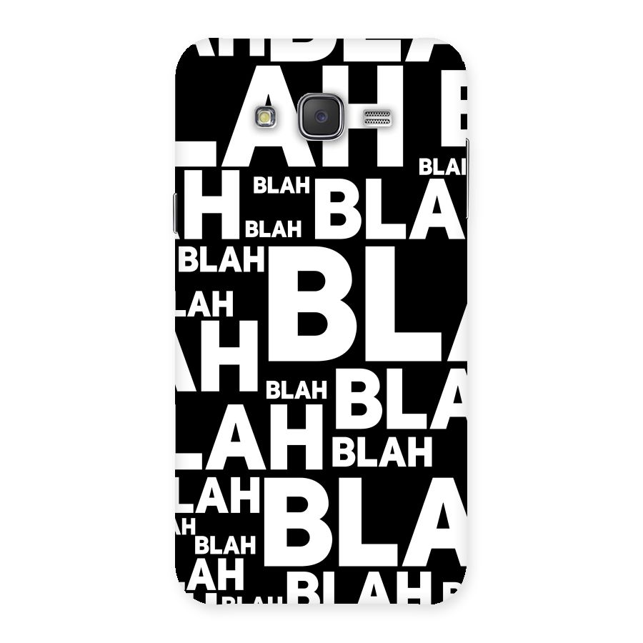 Blah Blah Pattern Back Case for Galaxy J7
