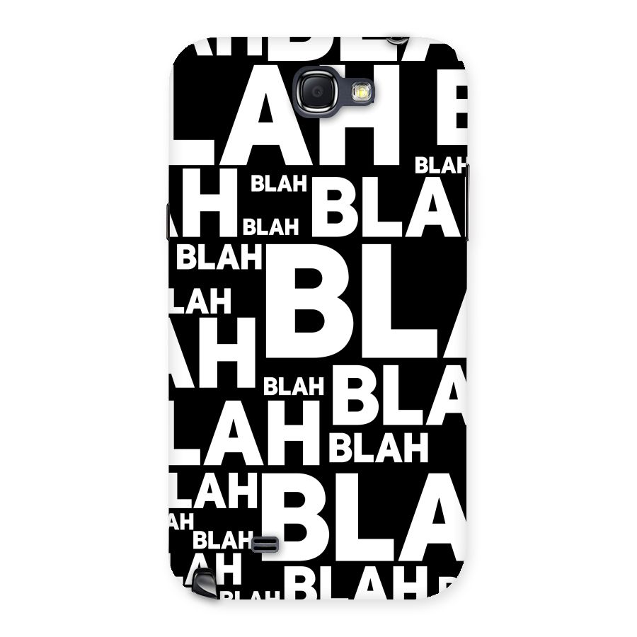 Blah Blah Pattern Back Case for Galaxy Note 2