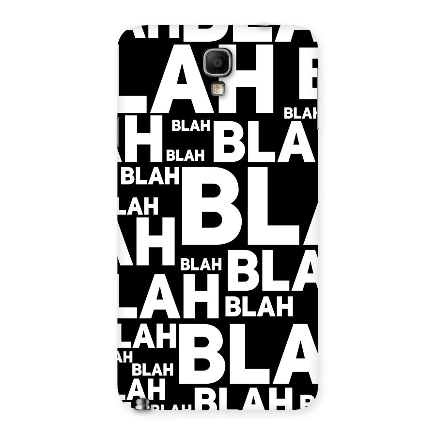 Blah Blah Pattern Back Case for Galaxy Note 3 Neo