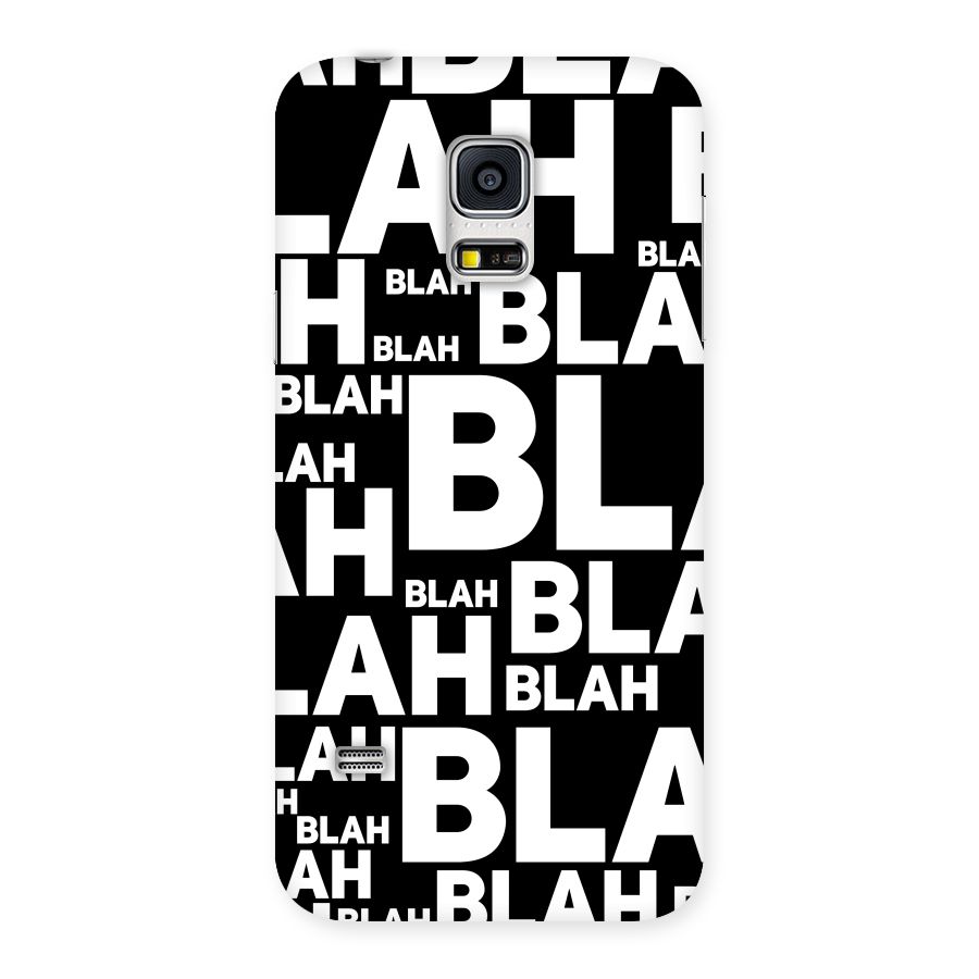 Blah Blah Pattern Back Case for Galaxy S5 Mini