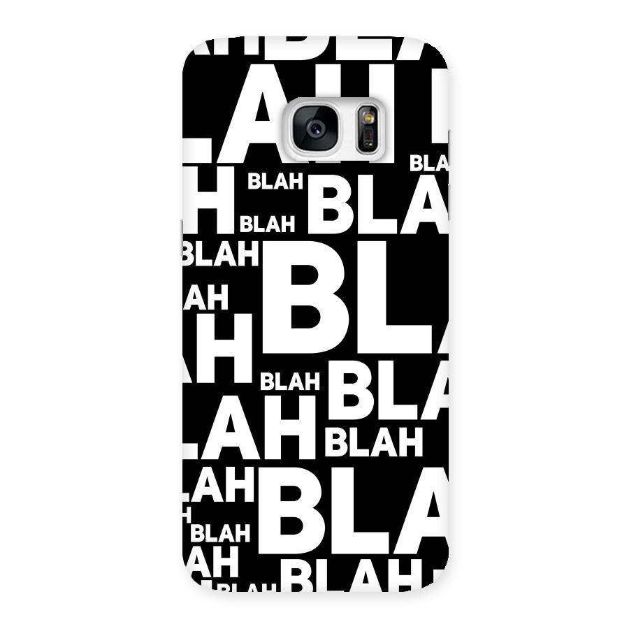 Blah Blah Pattern Back Case for Galaxy S7 Edge