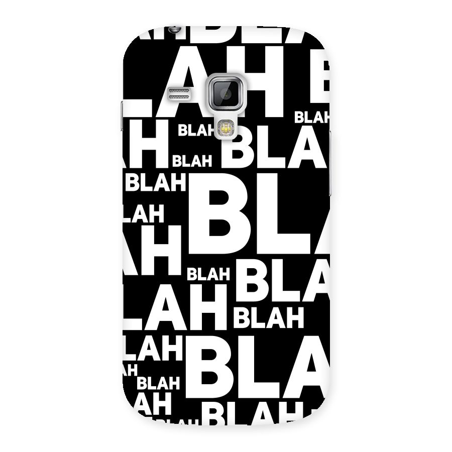 Blah Blah Pattern Back Case for Galaxy S Duos