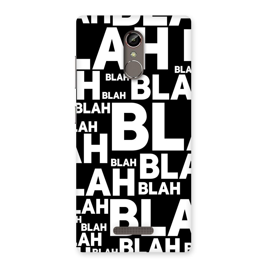 Blah Blah Pattern Back Case for Gionee S6s
