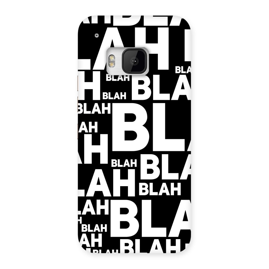 Blah Blah Pattern Back Case for HTC One M9