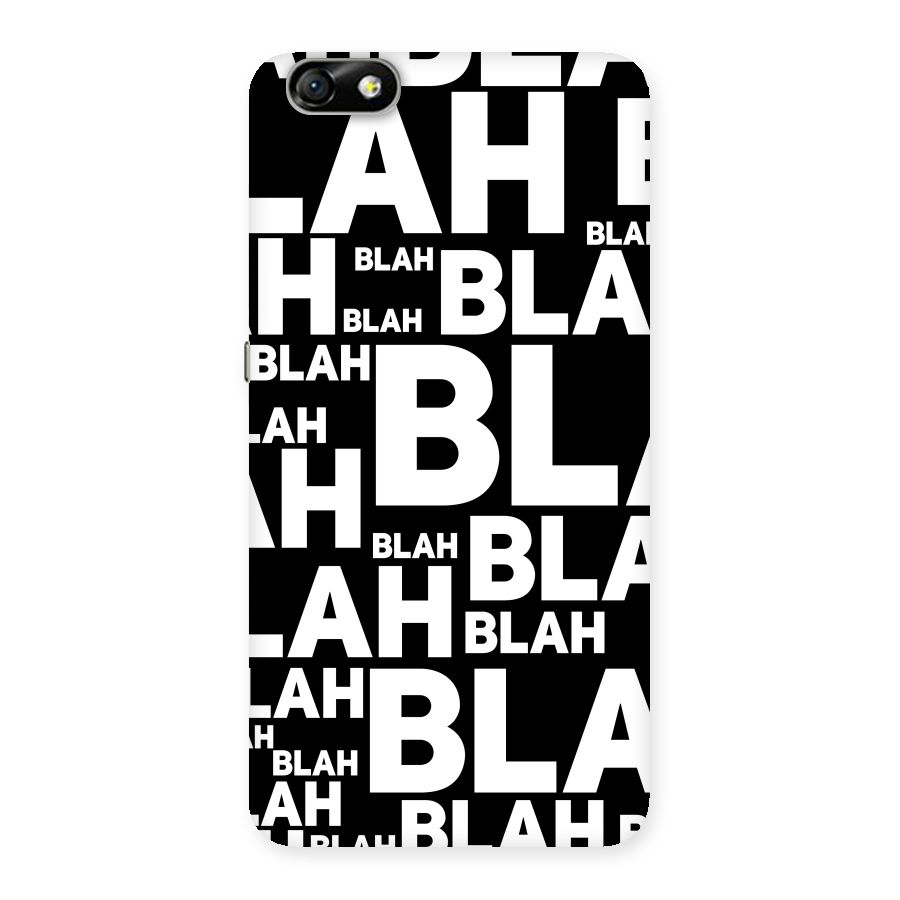 Blah Blah Pattern Back Case for Honor 4X