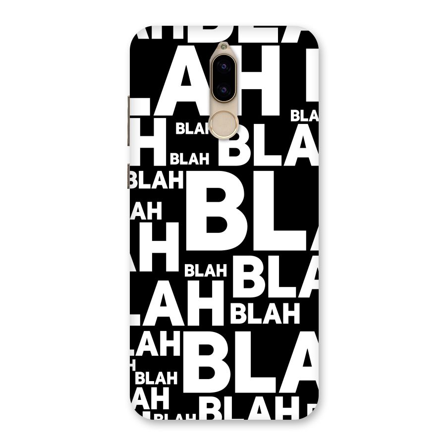 Blah Blah Pattern Back Case for Honor 9i
