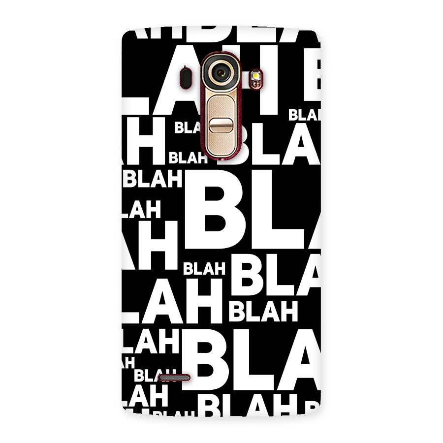Blah Blah Pattern Back Case for LG G4