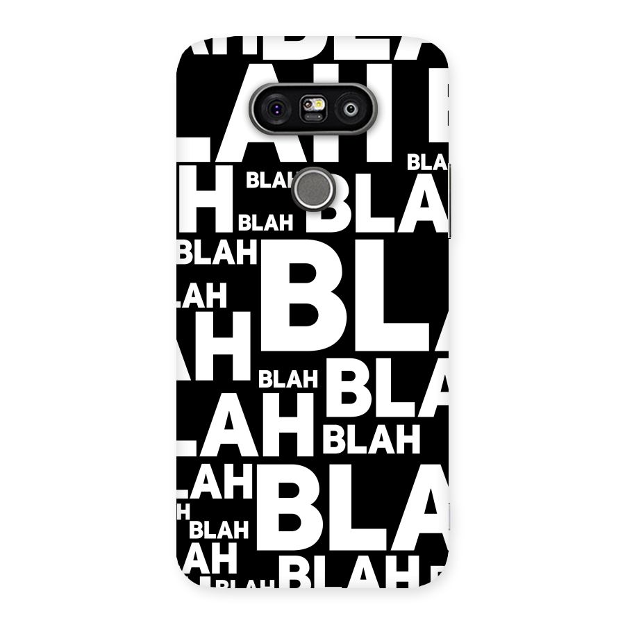 Blah Blah Pattern Back Case for LG G5