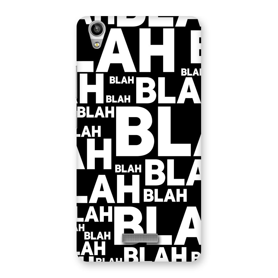 Blah Blah Pattern Back Case for Lava-Pixel-V1