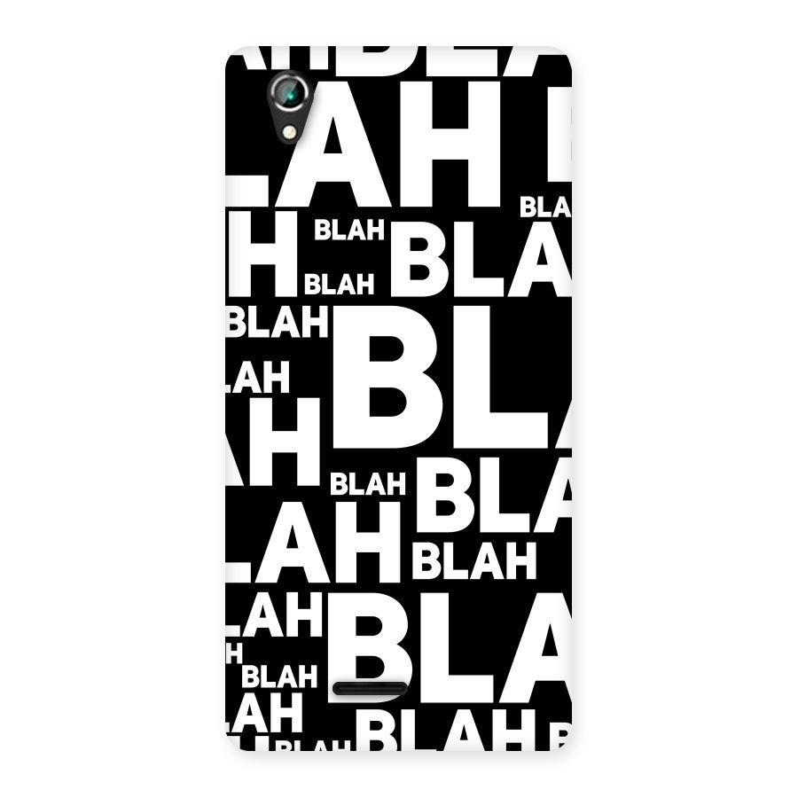 Blah Blah Pattern Back Case for Lava Iris 800