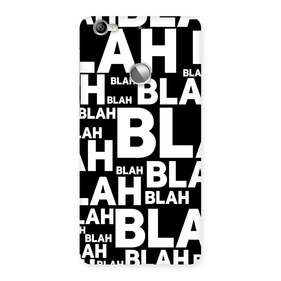 Blah Blah Pattern Back Case for LeTV Le 1s