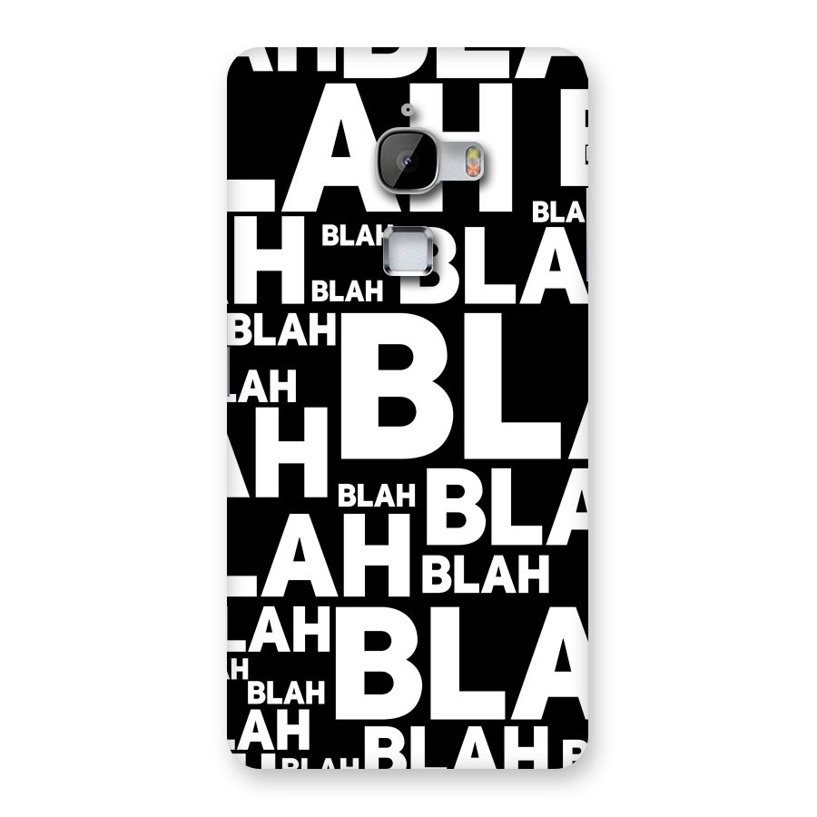 Blah Blah Pattern Back Case for LeTv Le Max
