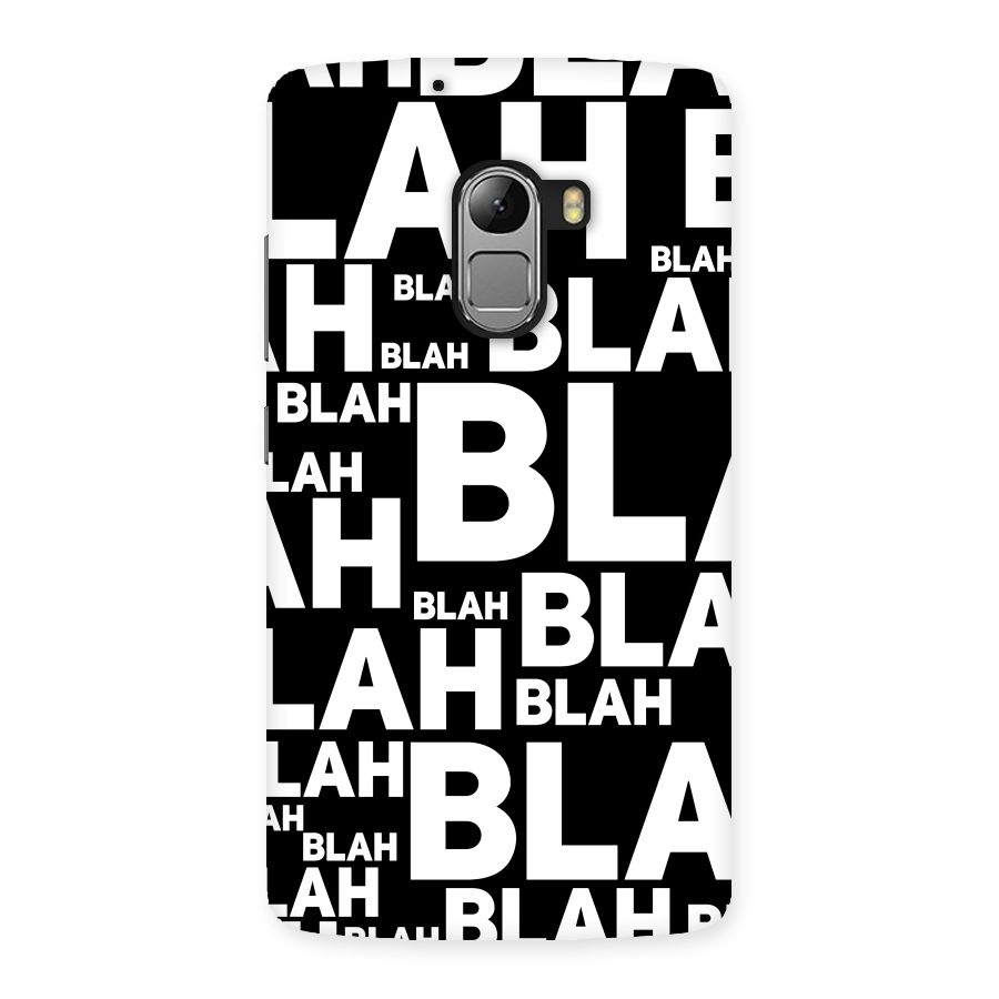 Blah Blah Pattern Back Case for Lenovo K4 Note
