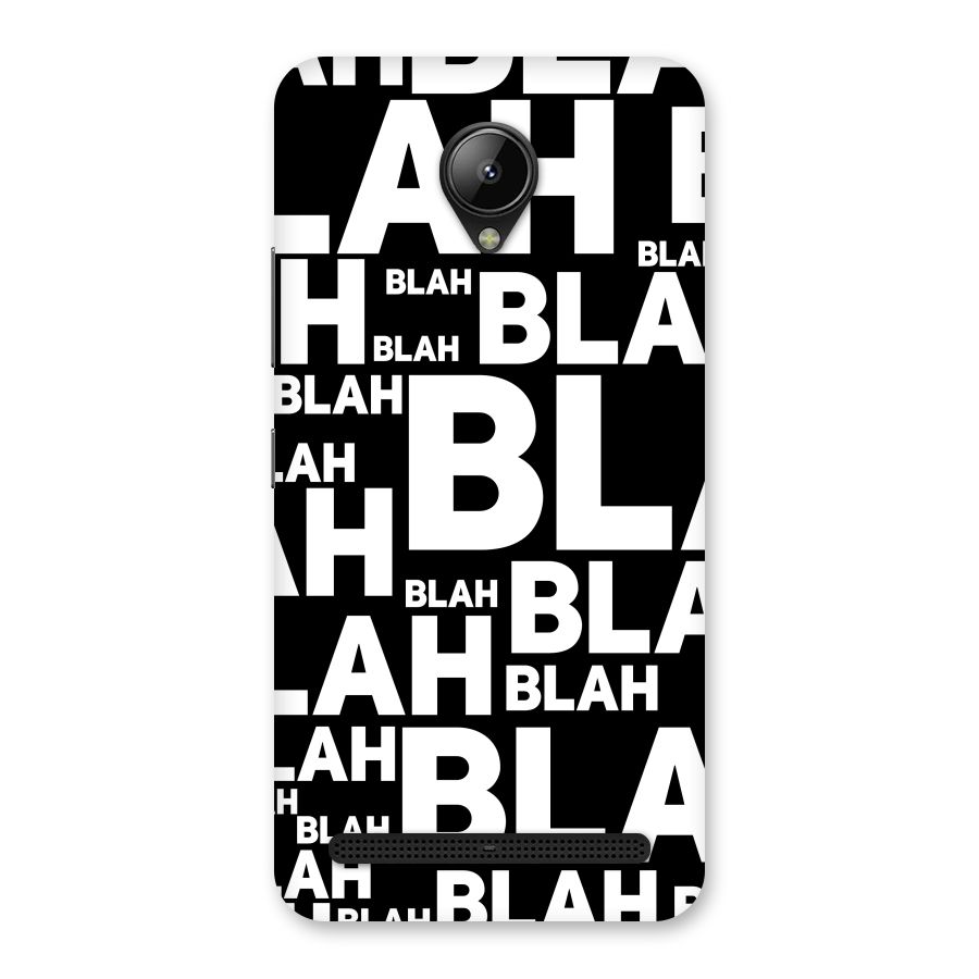 Blah Blah Pattern Back Case for Lenovo C2