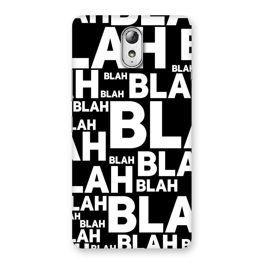 Blah Blah Pattern Back Case for Lenovo Vibe P1M