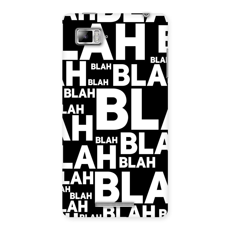 Blah Blah Pattern Back Case for Lenovo Vibe Z K910