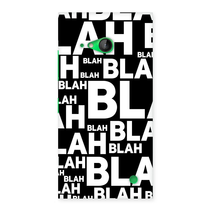 Blah Blah Pattern Back Case for Lumia 730
