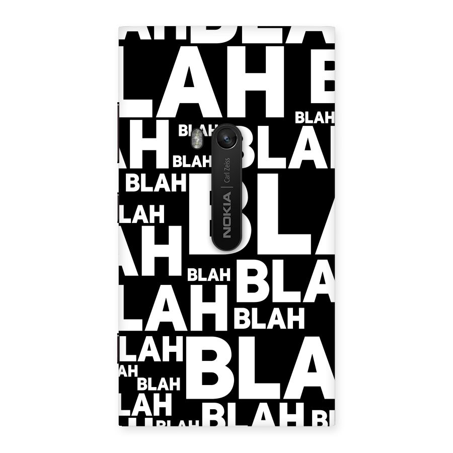 Blah Blah Pattern Back Case for Lumia 920