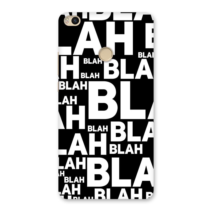 Blah Blah Pattern Back Case for Mi Max 2