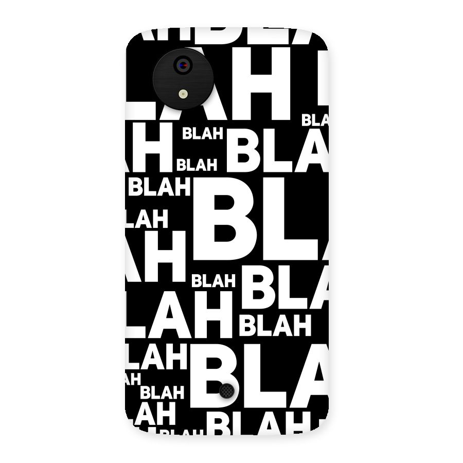 Blah Blah Pattern Back Case for Micromax Canvas A1