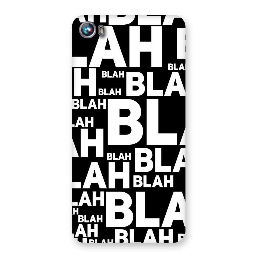 Blah Blah Pattern Back Case for Micromax Canvas Fire 4 A107