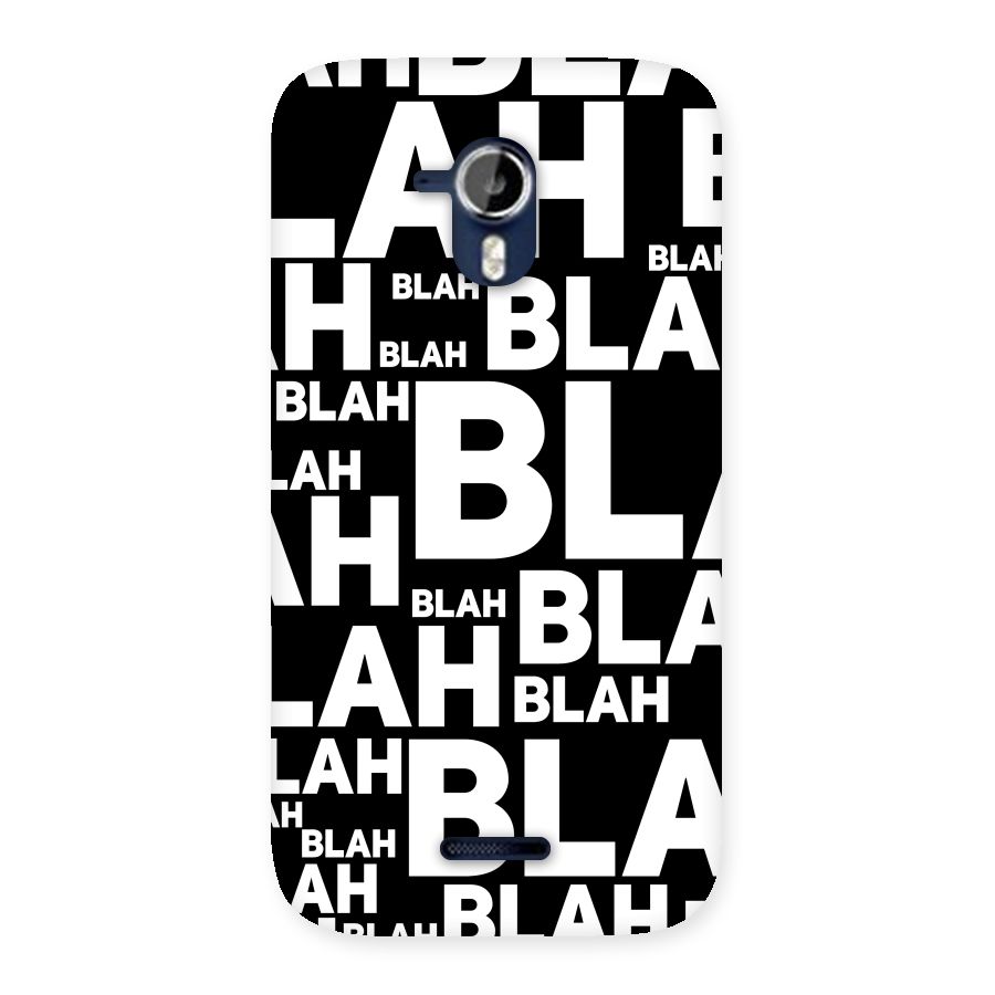 Blah Blah Pattern Back Case for Micromax Canvas Magnus A117