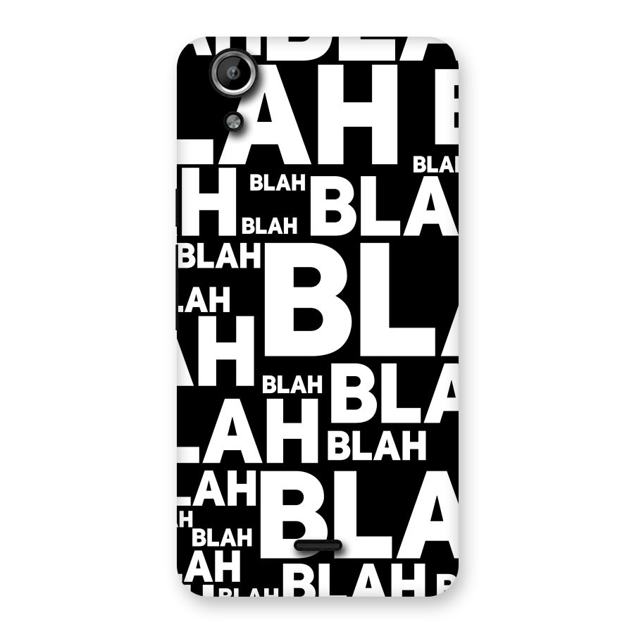 Blah Blah Pattern Back Case for Micromax Canvas Selfie Lens Q345