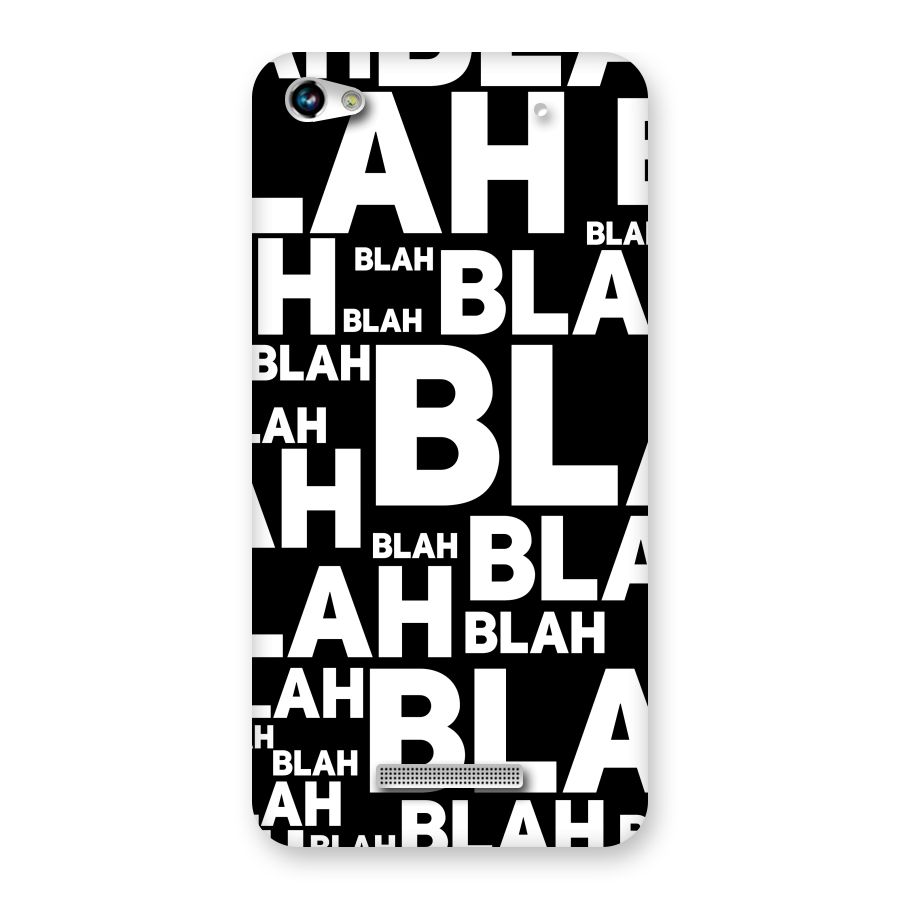 Blah Blah Pattern Back Case for Micromax Hue 2