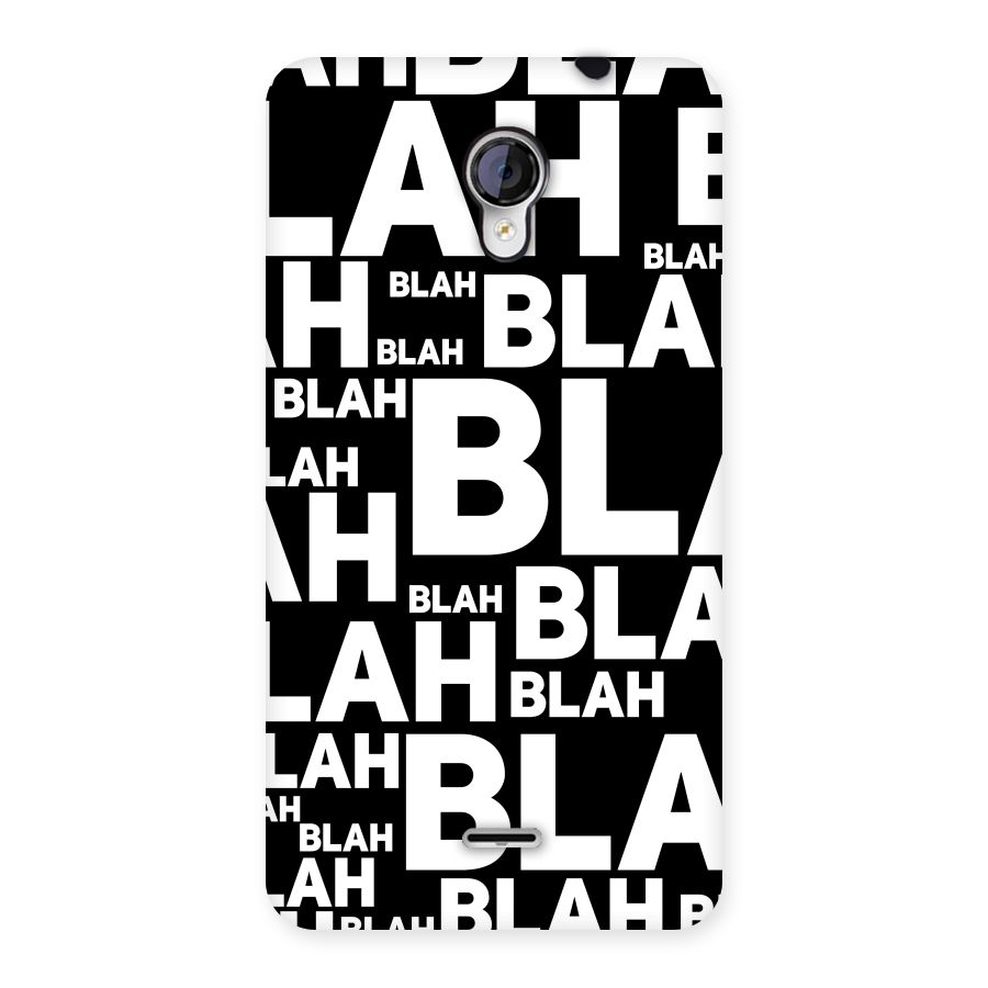 Blah Blah Pattern Back Case for Micromax Unite 2 A106