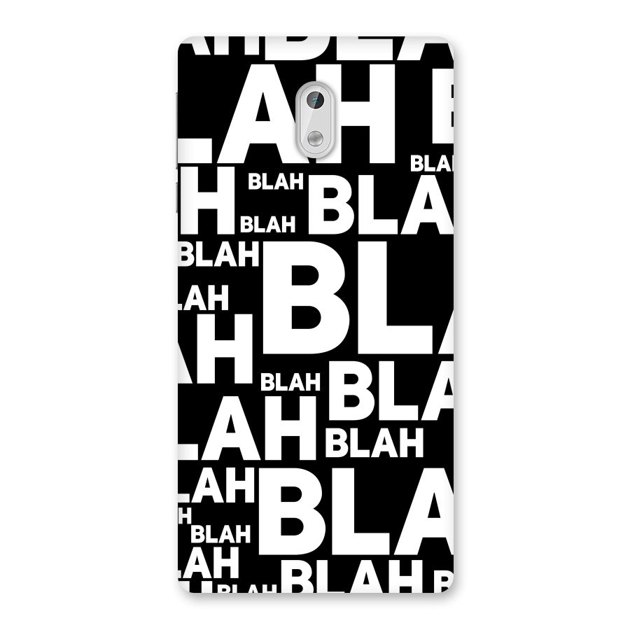 Blah Blah Pattern Back Case for Nokia 3