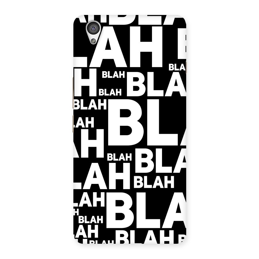Blah Blah Pattern Back Case for OnePlus X