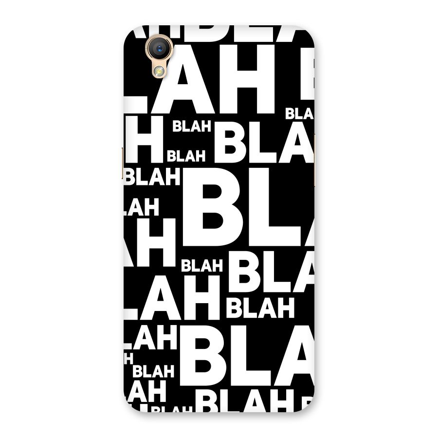 Blah Blah Pattern Back Case for Oppo A37