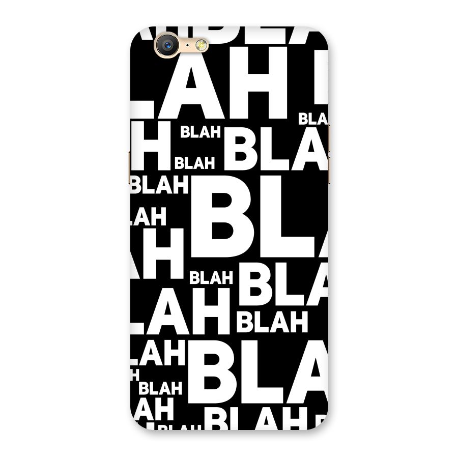 Blah Blah Pattern Back Case for Oppo A57