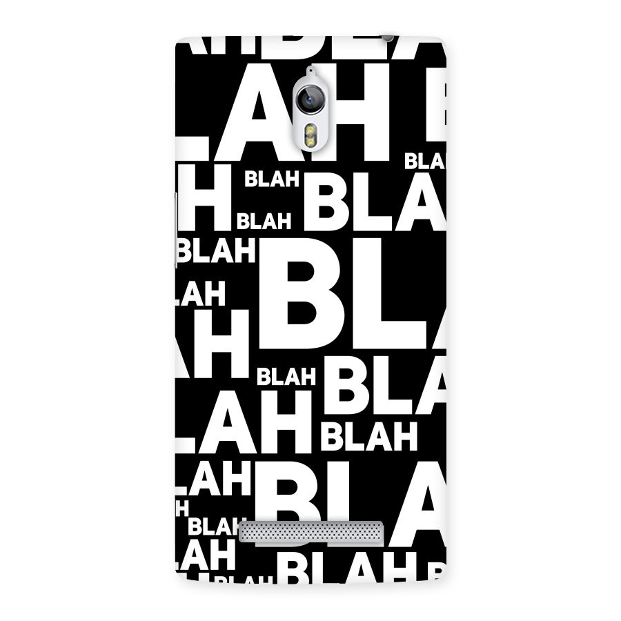 Blah Blah Pattern Back Case for Oppo Find 7