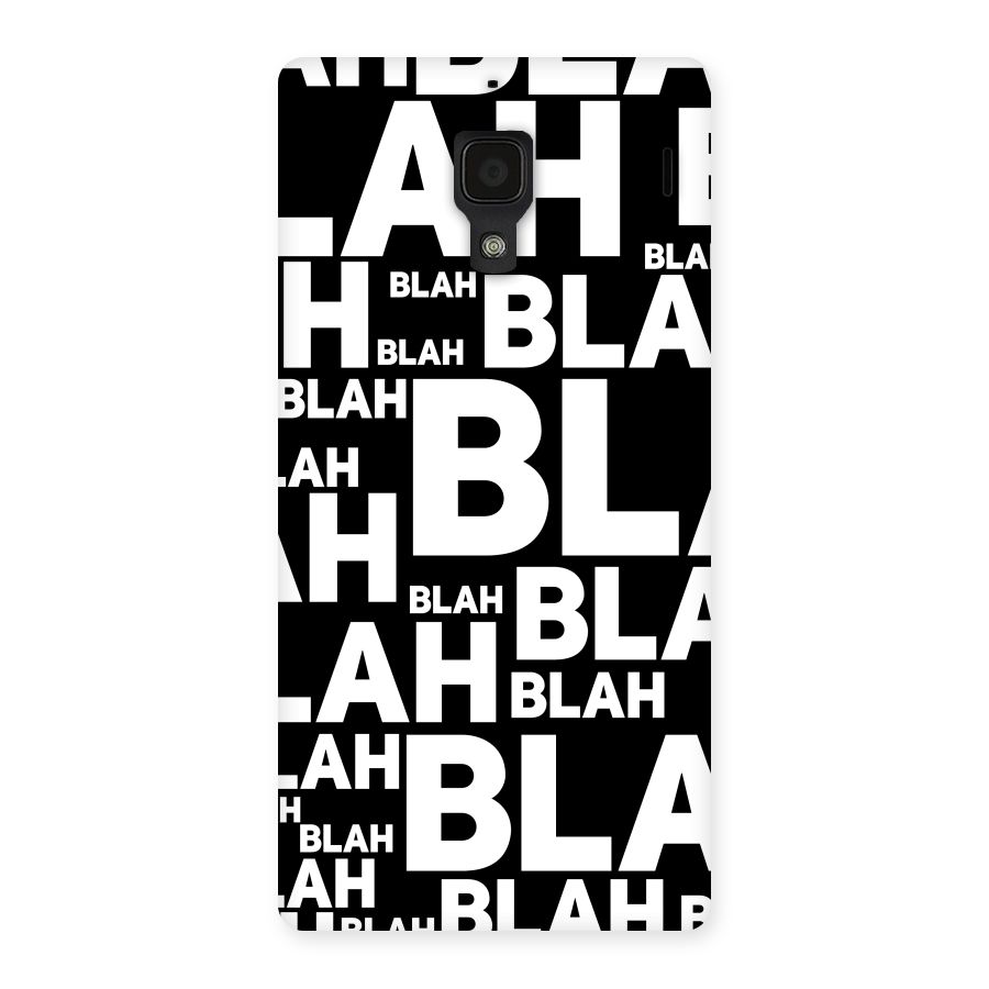 Blah Blah Pattern Back Case for Redmi 1S