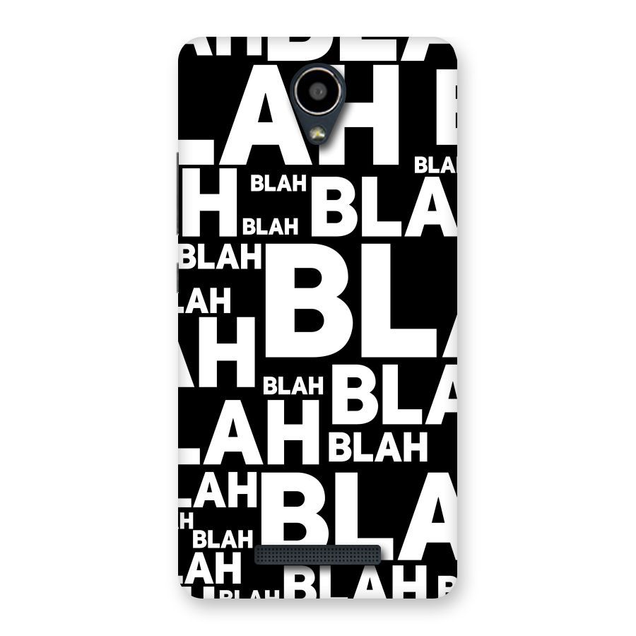 Blah Blah Pattern Back Case for Redmi Note 2