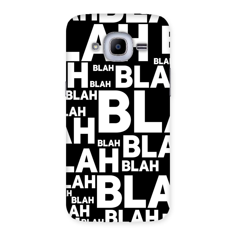 Blah Blah Pattern Back Case for Samsung Galaxy J2 2016