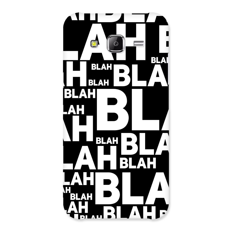 Blah Blah Pattern Back Case for Samsung Galaxy J5