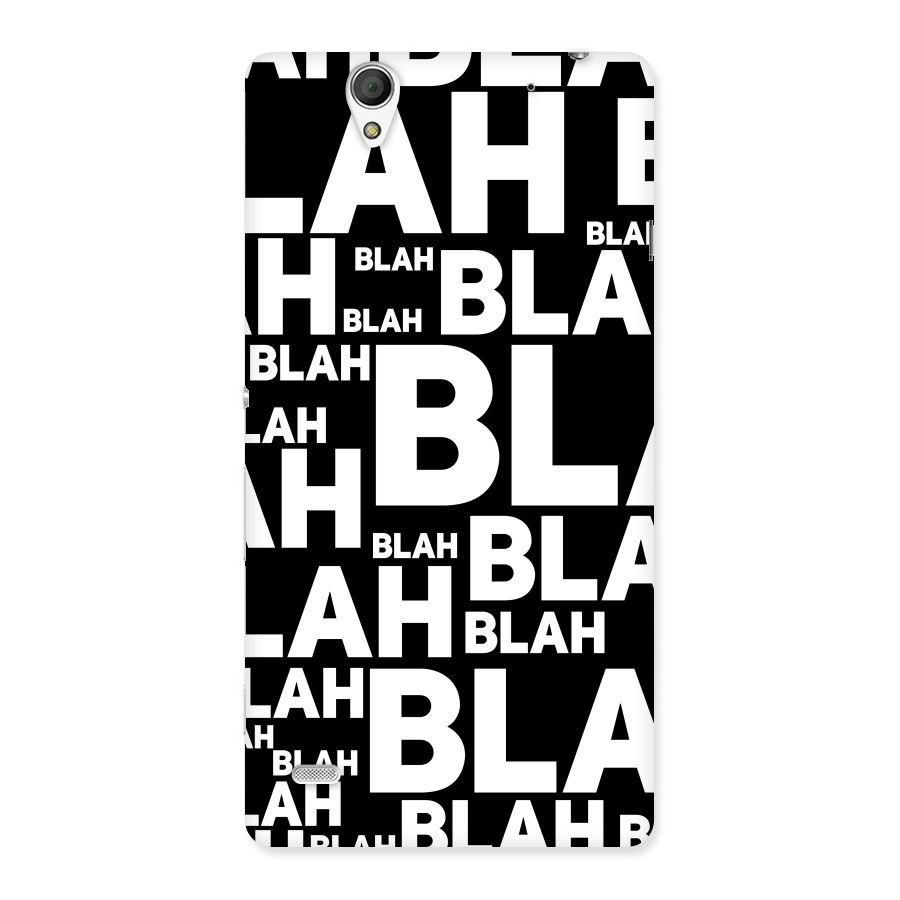 Blah Blah Pattern Back Case for Sony Xperia C4