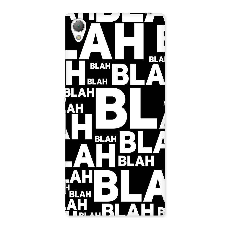 Blah Blah Pattern Back Case for Sony Xperia Z3