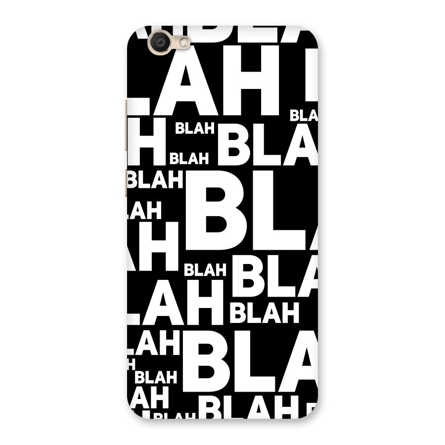 Blah Blah Pattern Back Case for Vivo V5