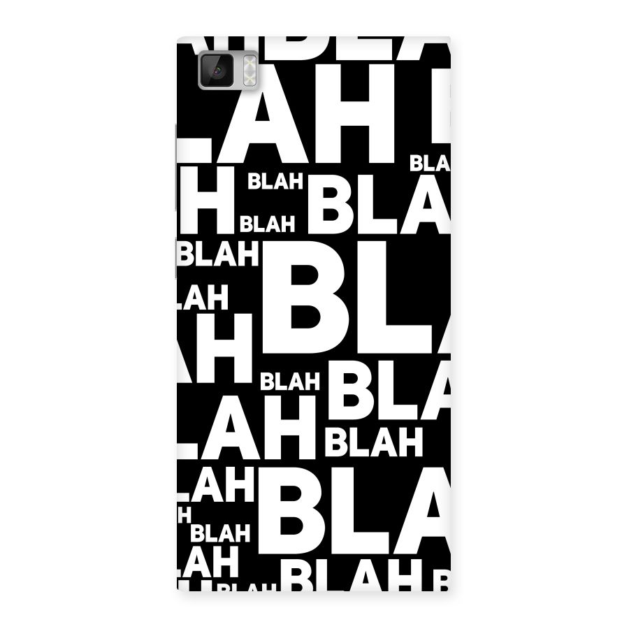 Blah Blah Pattern Back Case for Xiaomi Mi3