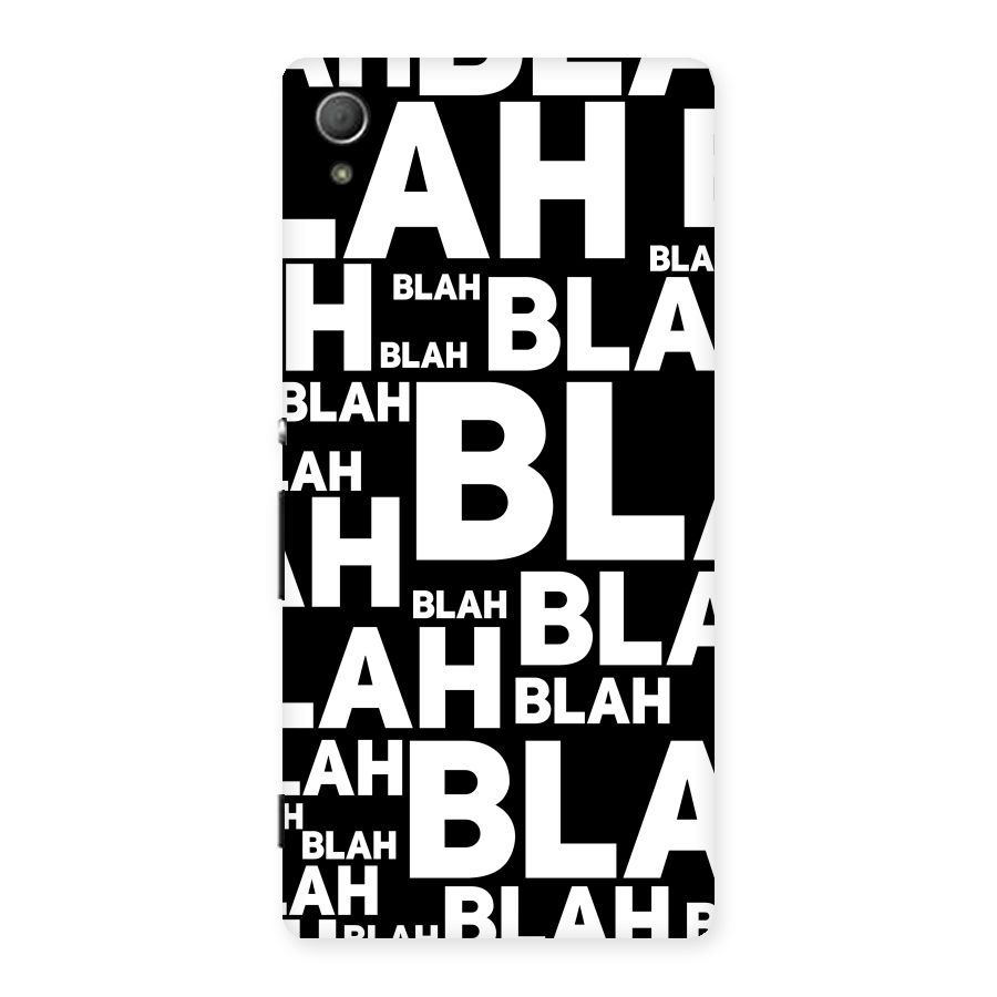 Blah Blah Pattern Back Case for Xperia Z3 Plus